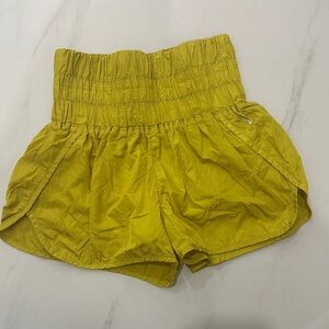 FP Movement by Free People Elastic Waist Yellow Shorts